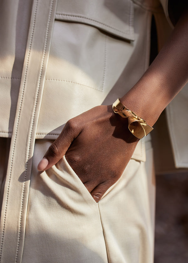 Bransoletki Polène Éole Cuff - Edition 24 Carat Gold Gilded | NLRHD-8391