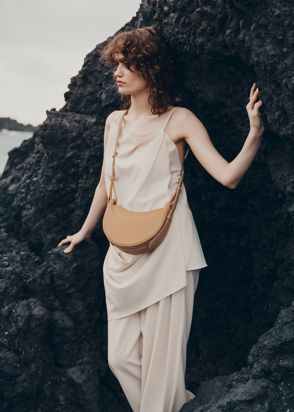 Torba Crossbody Polène Numéro Dix - Edition Smooth Beige | BXIAO-7405