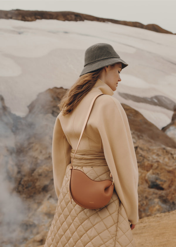 Torba Crossbody Polène Tonca - Edition Duo Camel | YASFW-5896